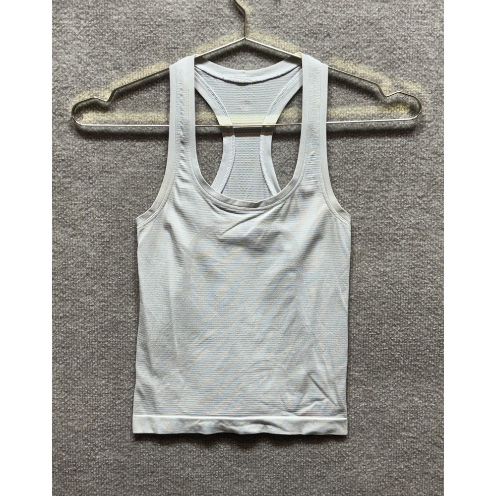 Lululemon Swiftly Tech Tank Top Women's Size 0 Bone White Gray Athleisure Yoga